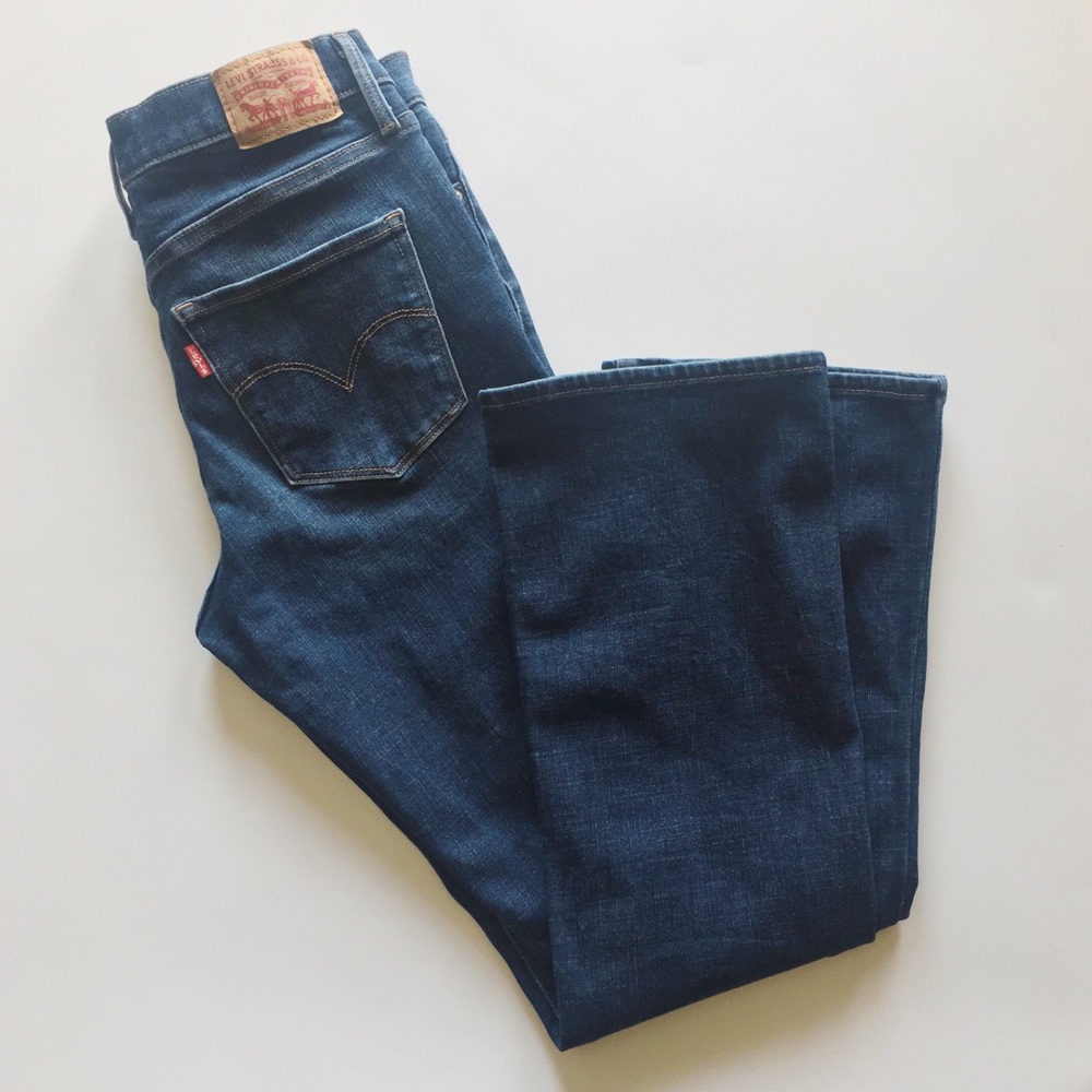 Levi’s 315 Shaping Bootcut 28R x 30 Womens Stretch Blue Jeans Stretch Flare